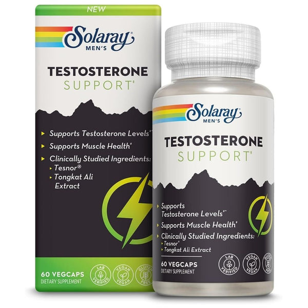 Solaray Testosterone Support – Men’s Hormone & Muscle Health Formula 60 VegCaps