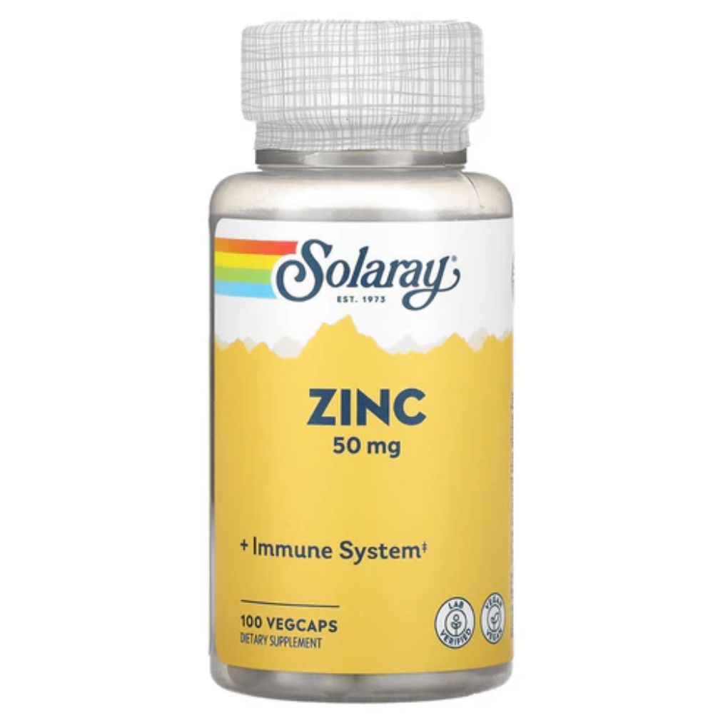 Solaray Zinc - 50 mg - 100 VegCaps