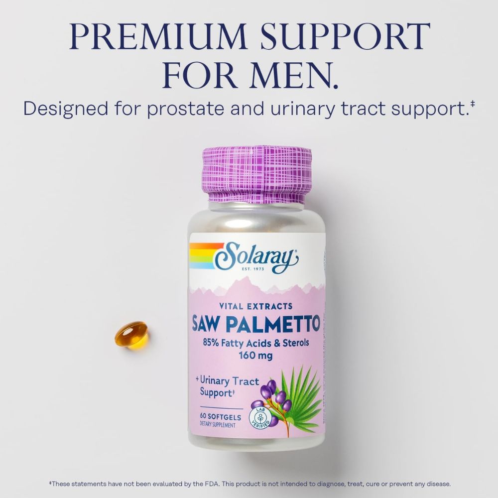 Solaray Saw Palmetto - 160 mg - 60 Softgels