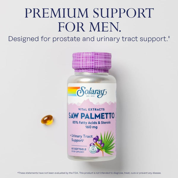 Solaray Saw Palmetto - 160 mg - 60 Softgels