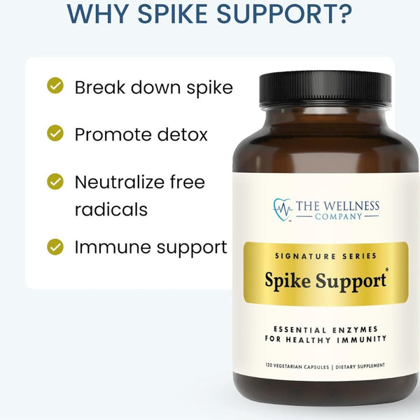 The Wellness Company Spike Support – Original Formula for Immune & Cellular Defense - 60 ct