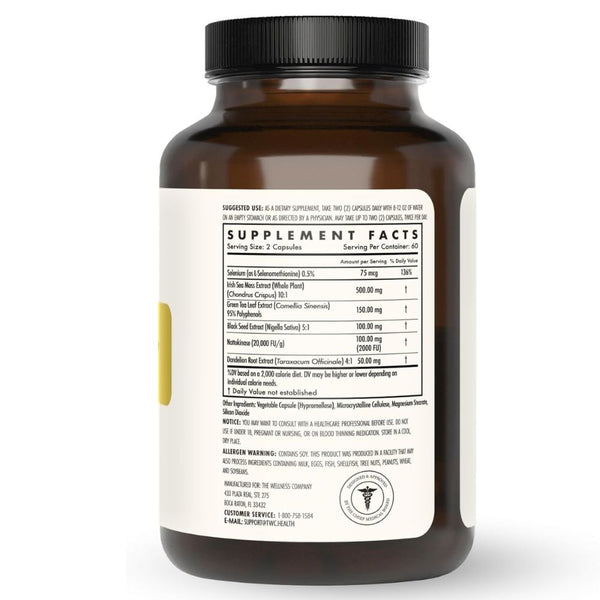 The Wellness Company Spike Support – Original Formula for Immune & Cellular Defense - 120 ct