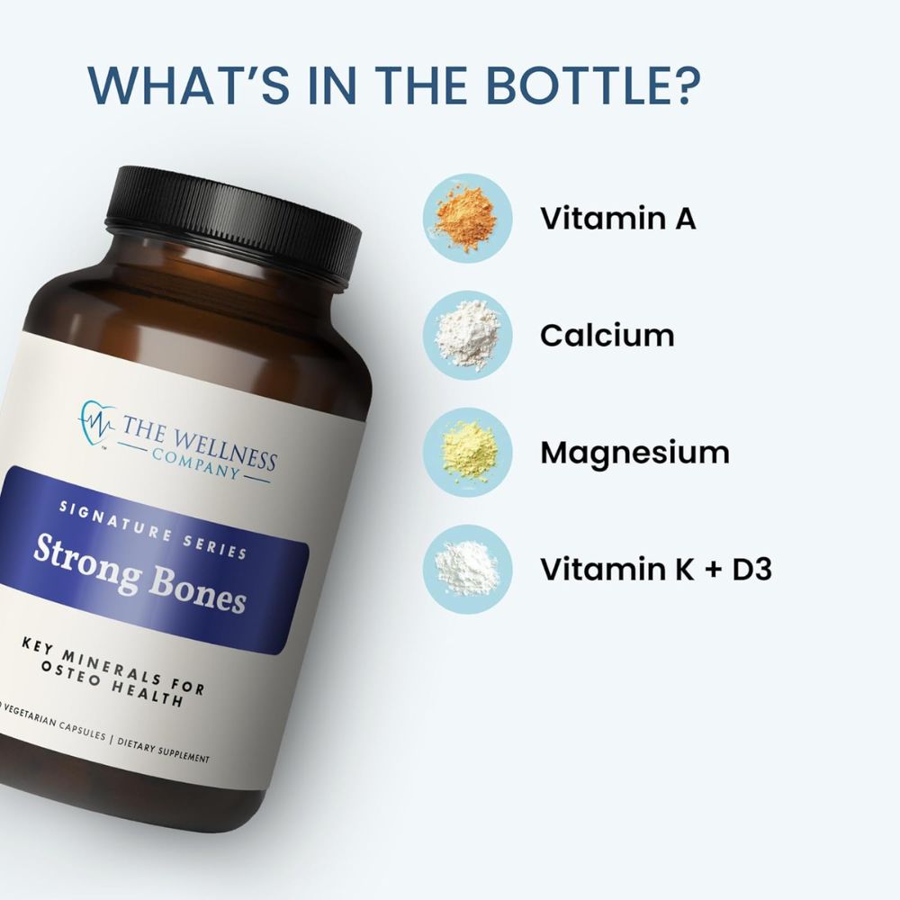The Wellness Company Strong Bones – Advanced Bone Support - 60 VegCaps