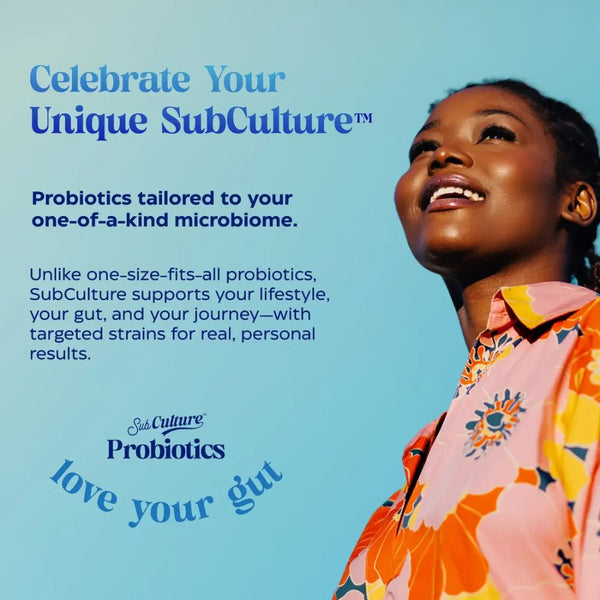 Enzymedica SubCulture Probiotic 30B – Daily Gut Health (30 Capsules)