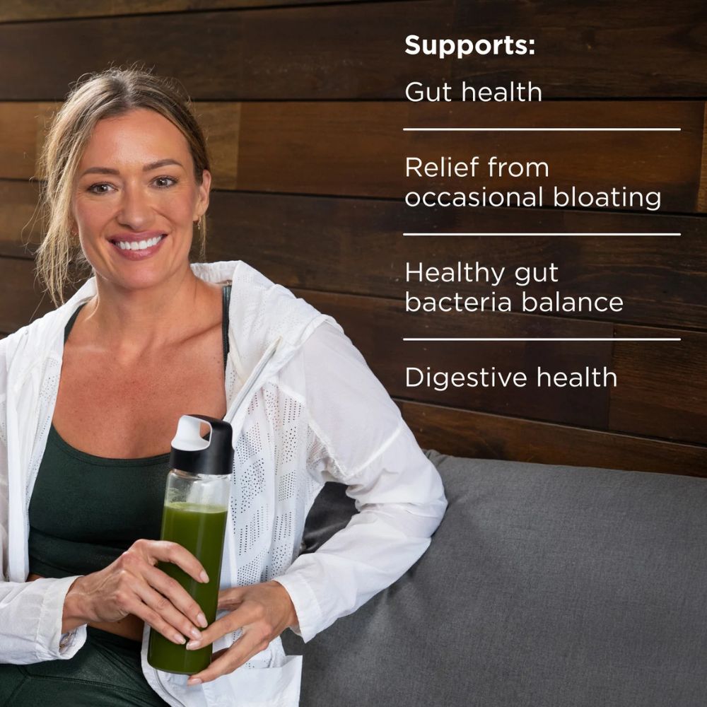 Ancient Nutrition Organic Super Greens Bloat Relief – Unflavored (16 Stick Packs)