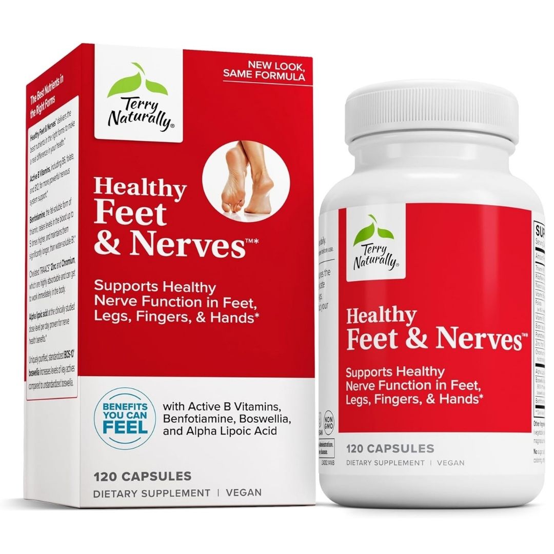 Terry Naturally Healthy Feet & Nerves – Support for Nerve Health (120 Capsules)