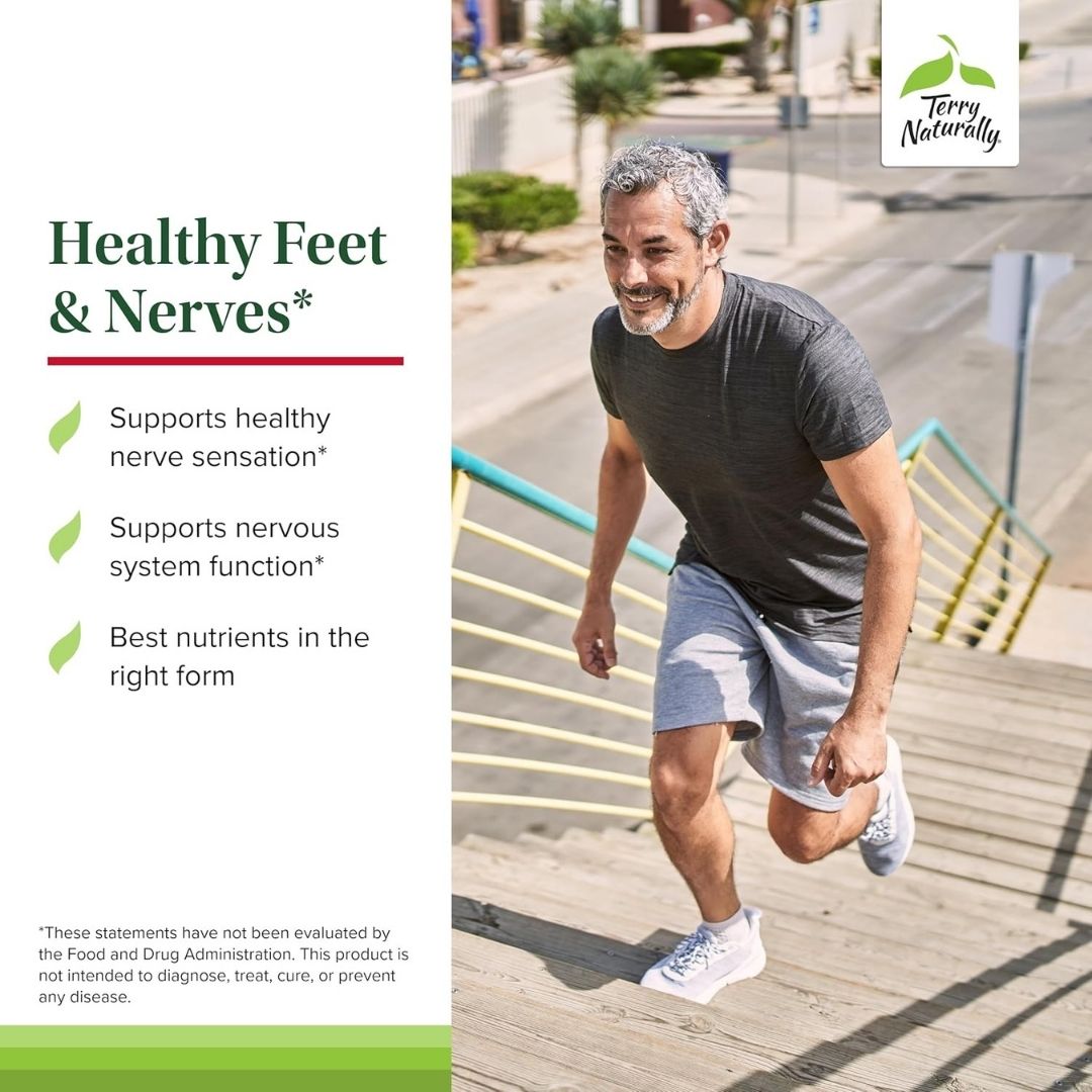Terry Naturally Healthy Feet & Nerves – Support for Nerve Health (120 Capsules)
