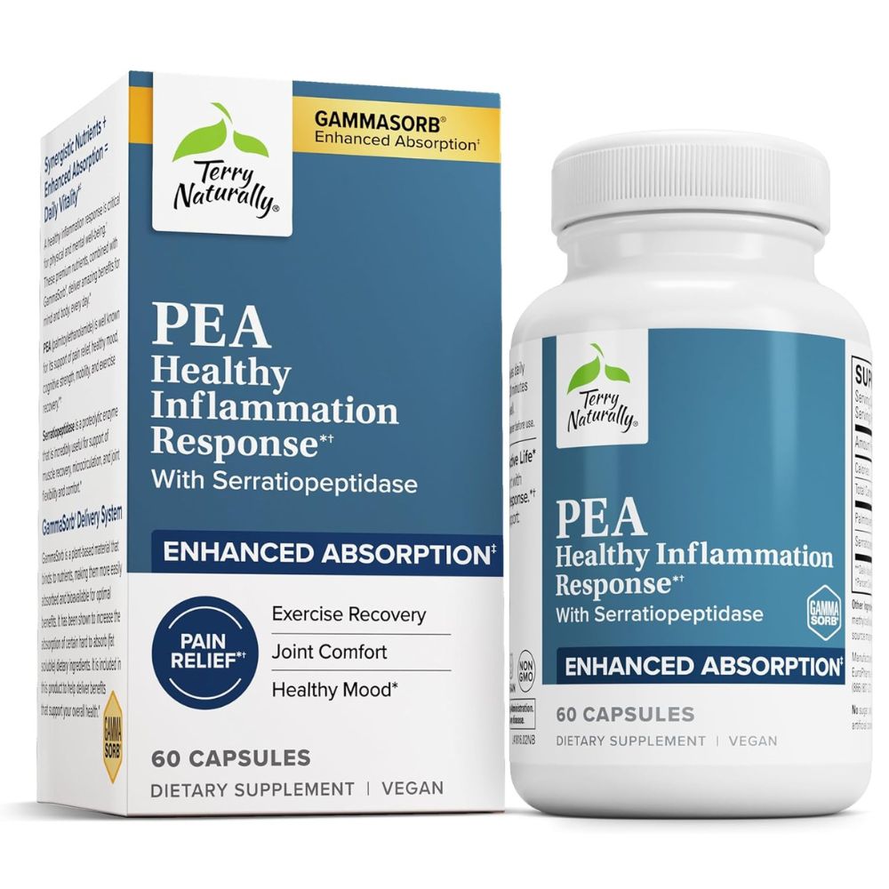 Terry Naturally PEA Healthy Inflammation Response – 60 Capsules