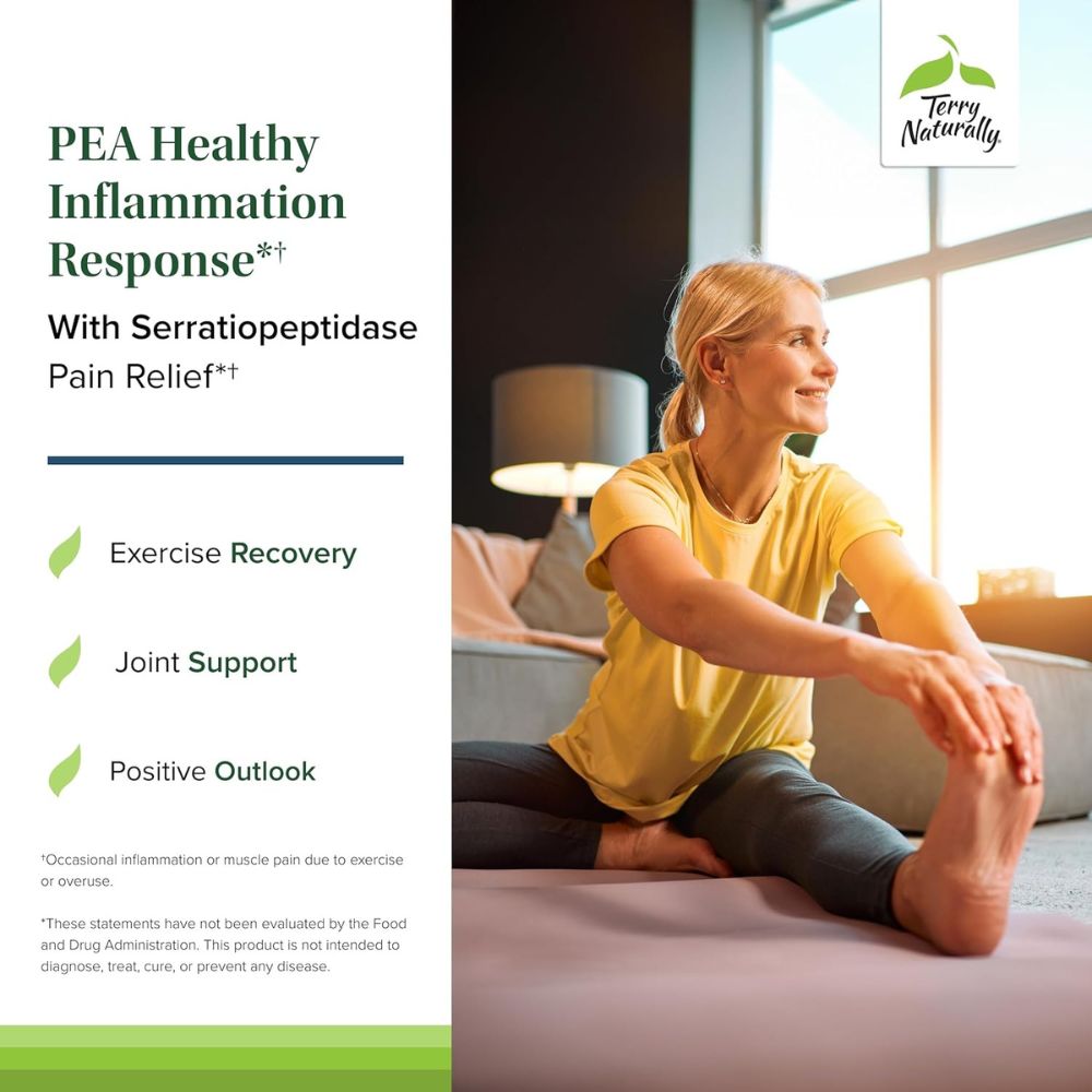 Terry Naturally PEA Healthy Inflammation Response – 60 Capsules