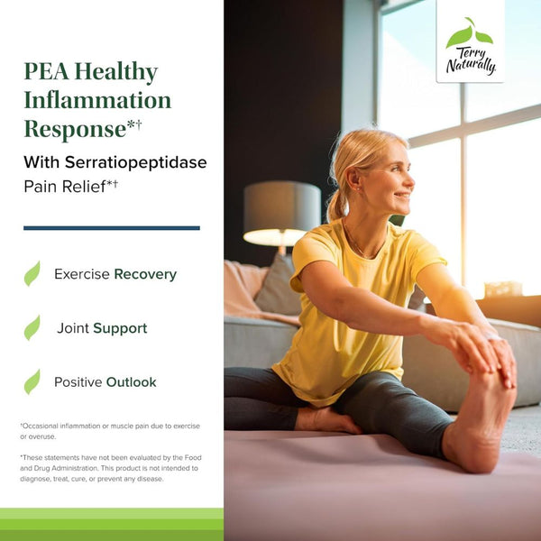 Terry Naturally PEA Healthy Inflammation Response – 60 Capsules