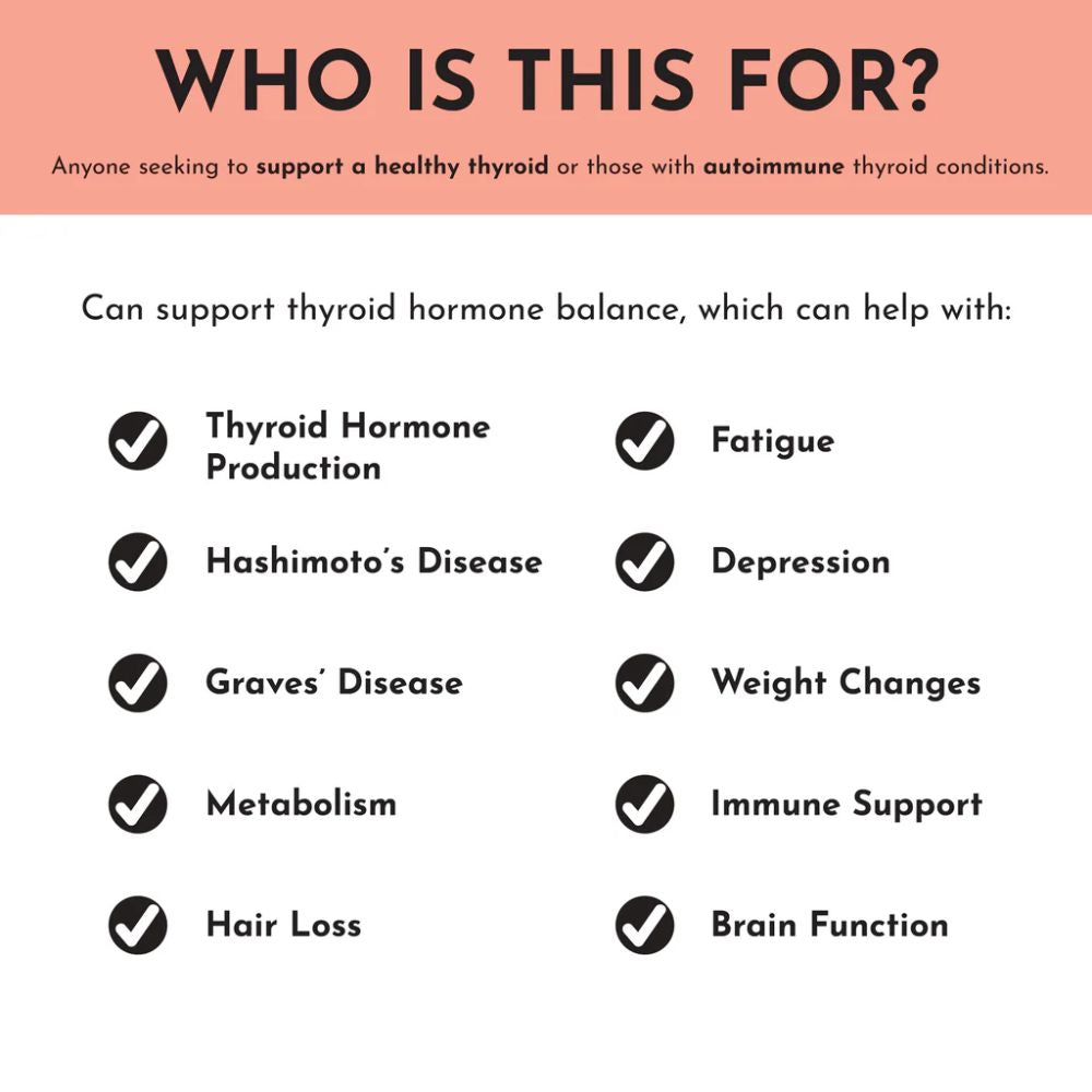 Just Ingredients Thyroid Support - 60 Capsules