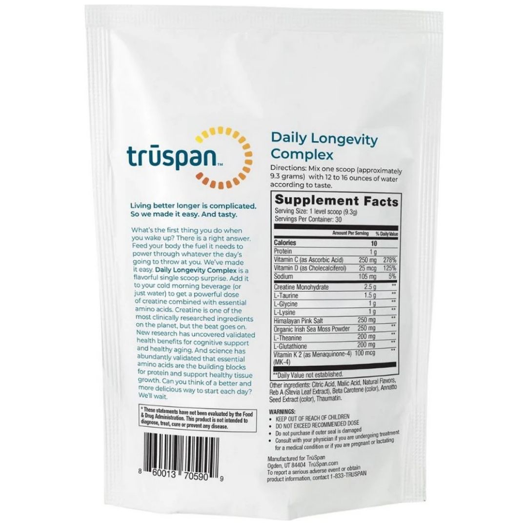 Truspan Daily Longevity Complex Orange Splash 9.85 oz
