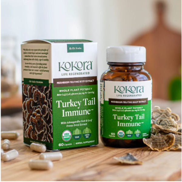 Kokora Turkey Tail Immune - 800 mg - 60 Caps