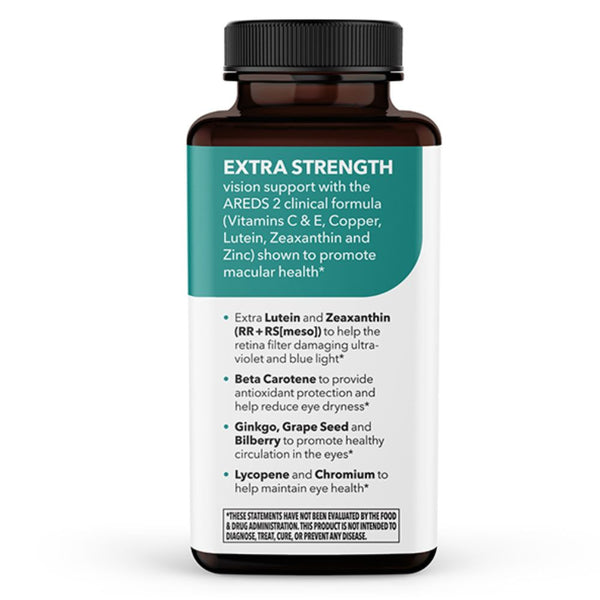 LifeSeasons Visibili-T Extra Strength – Full AREDS 2 Eye Health Complex - 120 VegCaps