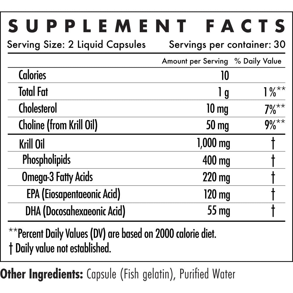 The Wellness Company  Antarctic Krill Oil - 60 GelCaps