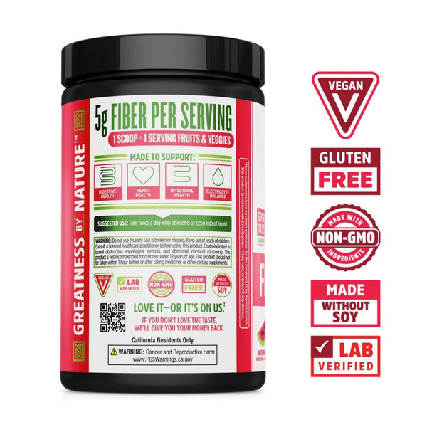 Zhou Fiber + Greens Powder – Watermelon, 460 g