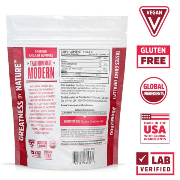 Zhou SHILAJIT GUMMY 60 Count