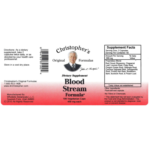 Blood Stream Formula - 100 VegCap