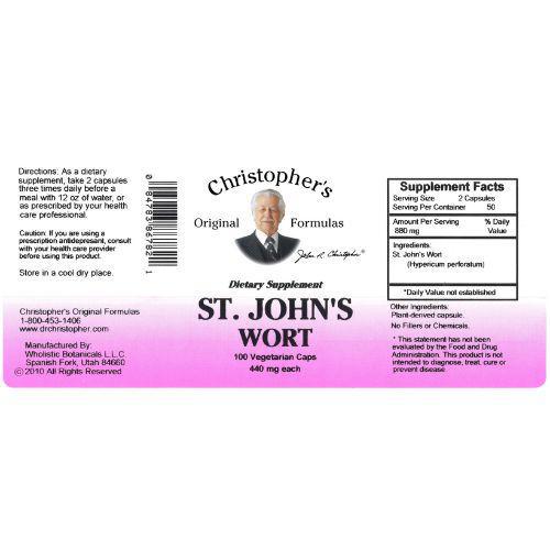 St. John's Wort Herb - 100 VegCap