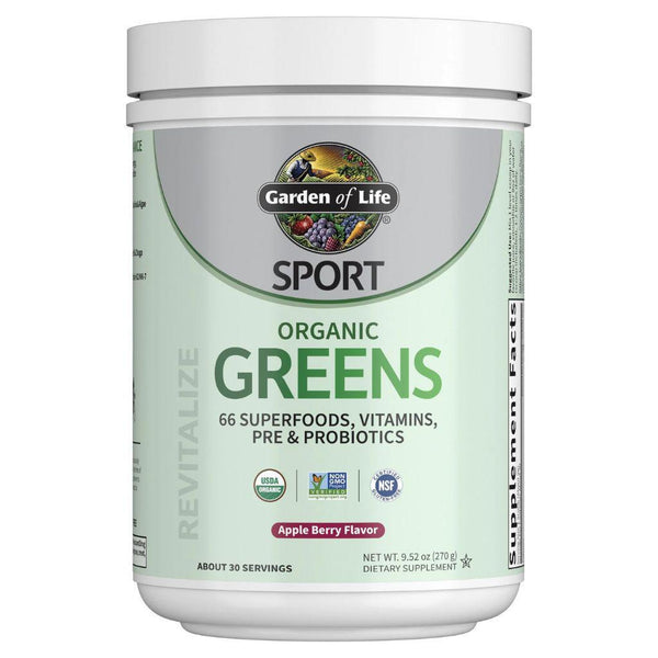 Sport Organic Greens Apple Berry 9.52 oz Powder