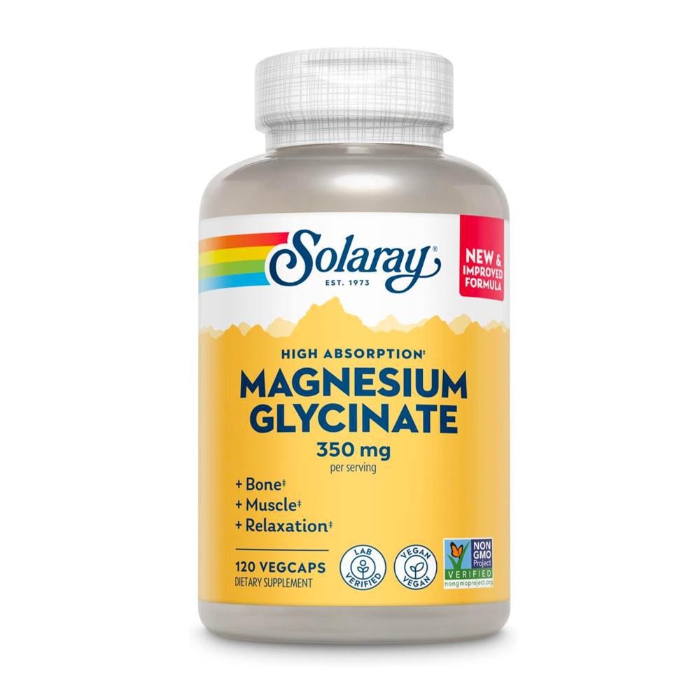 Solaray Magnesium Glycinate - 120 VegCaps