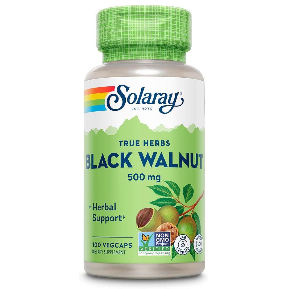Solaray Black Walnut 500 mg – 100 VegCaps