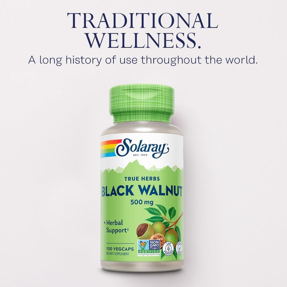 Solaray Black Walnut 500 mg – 100 VegCaps