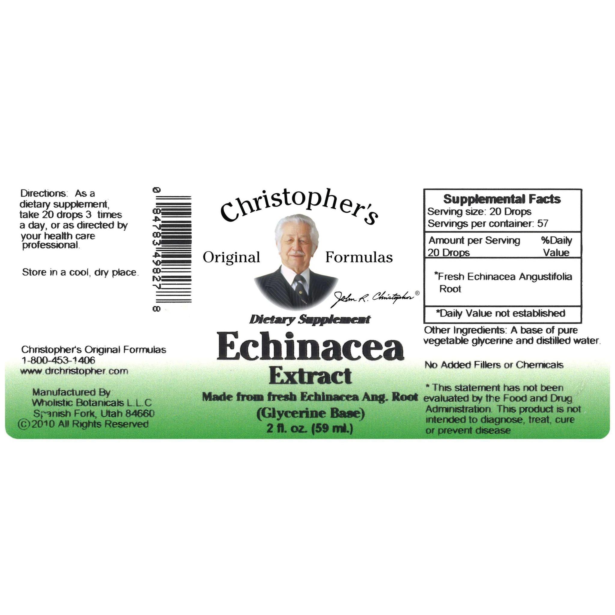 Echinacea Angustifolia Root Extract (Glycerine Base) - 2 oz