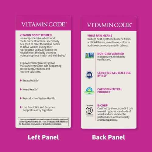 Vitamin Code Women's Multivitamins - 120 Capsules