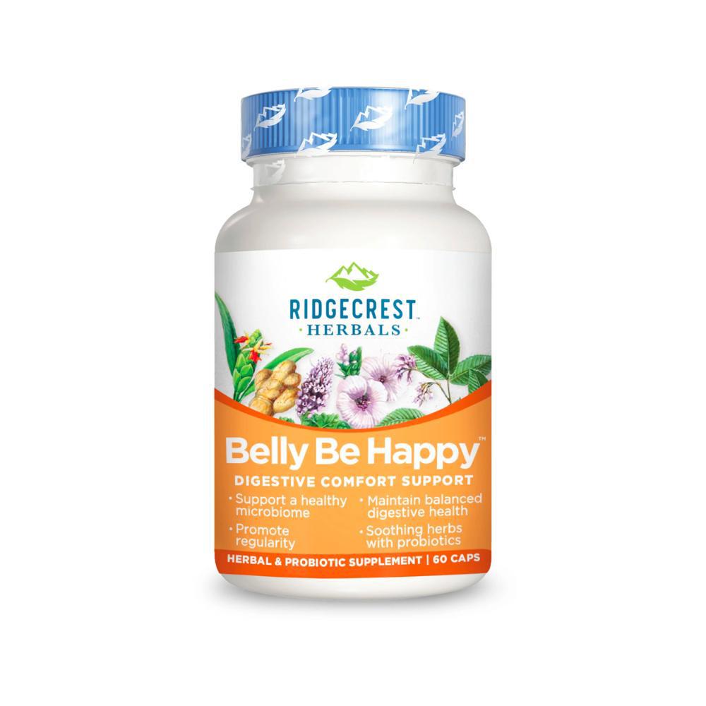 Ridgecrest Herbals Belly Be Happy - 60 Capsules
