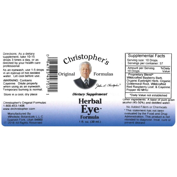 Herbal Eye Formula Extract - 1 oz