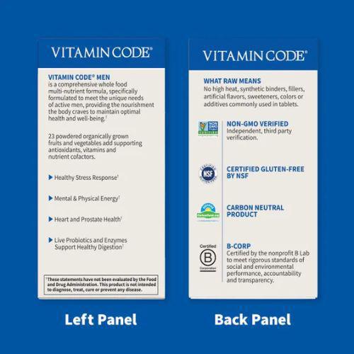 Vitamin Code Men's Multivitamin - 120 Capsules