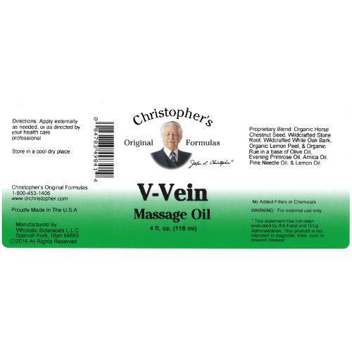 V-Vein Massage Oil - 4 oz