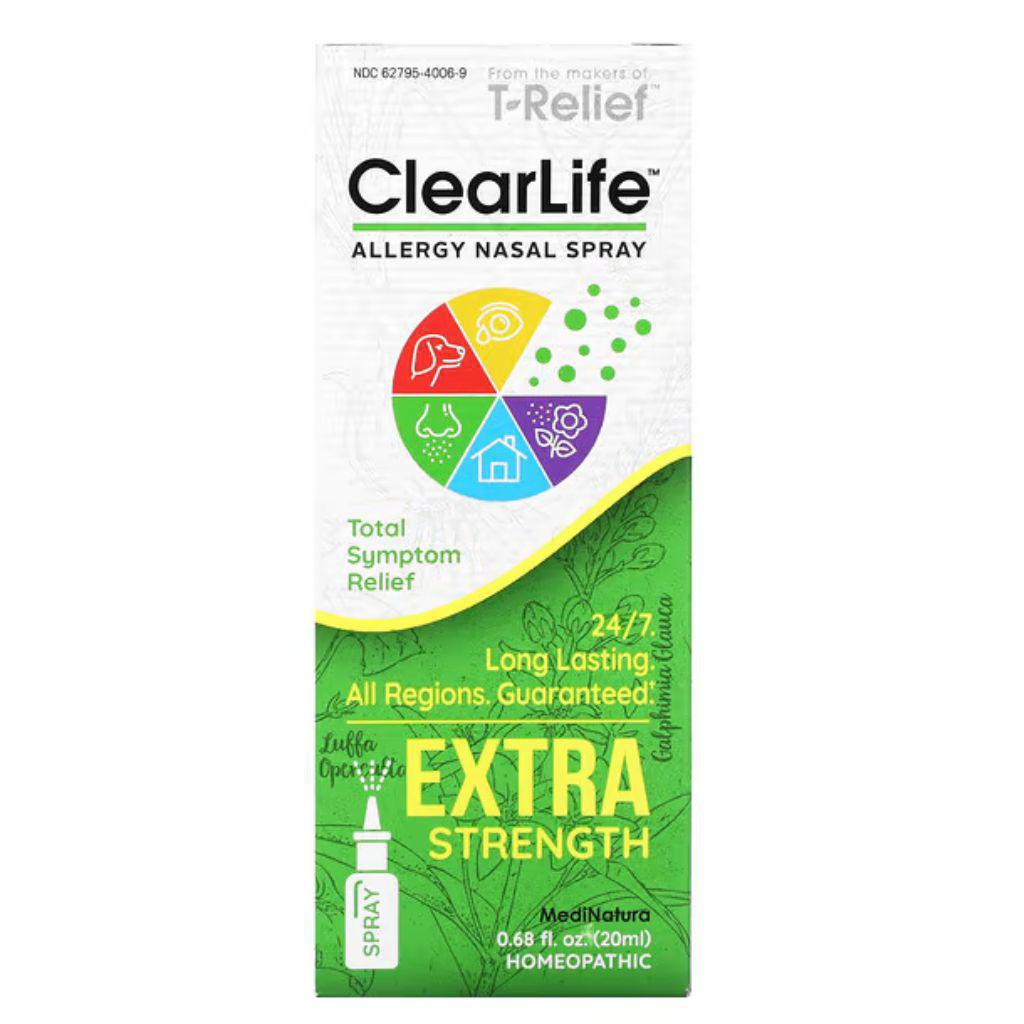 T-Relief ClearLife, Allergy Nasal Spray, Extra Strength, 0.68 fl oz