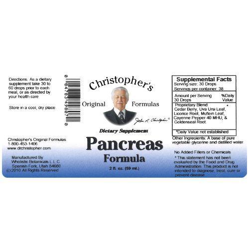 Pancreas Formula Extract 2 oz