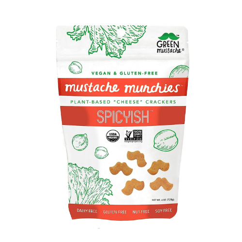 Green Mustache Munchies, Spicyish 4 oz
