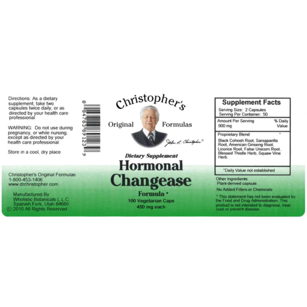 Hormonal Changease Formula - 100 VegCap