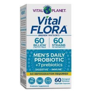 Vital Flora 60/60 Men's Daily Probiotic SS - 60 Delayed Release VegCaps