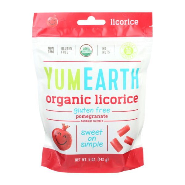 YumEarth GF Licorice, Pomegranate 5 oz
