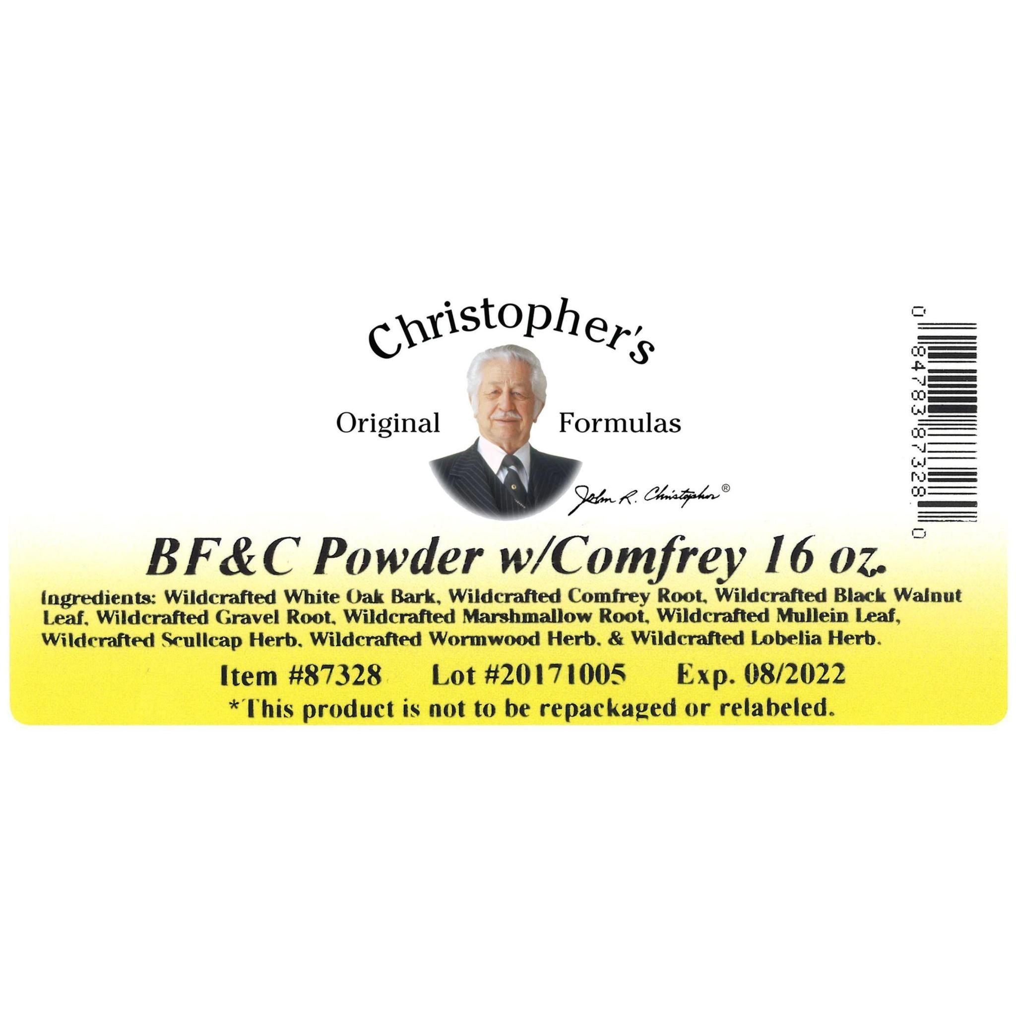 BF&C Powder with Comfrey - 16 oz