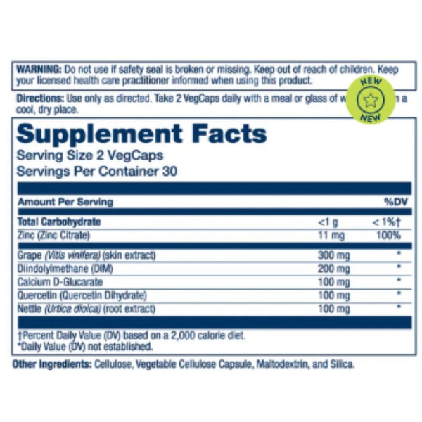 Solaray DIM Complex – Men's Hormone Balance 60 VegCaps
