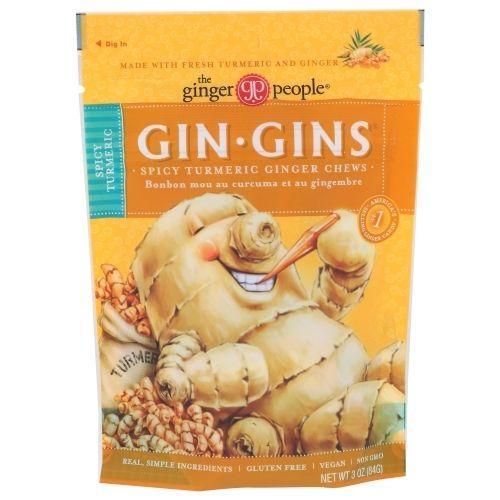 The Ginger People Gin Gins, Spicy Turmeric Ginger 3 oz