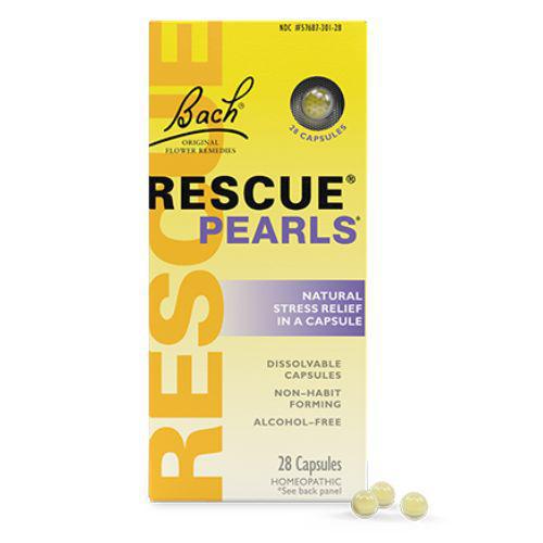 Bach Rescue Pearls Stress Relief Capsules 28 ct