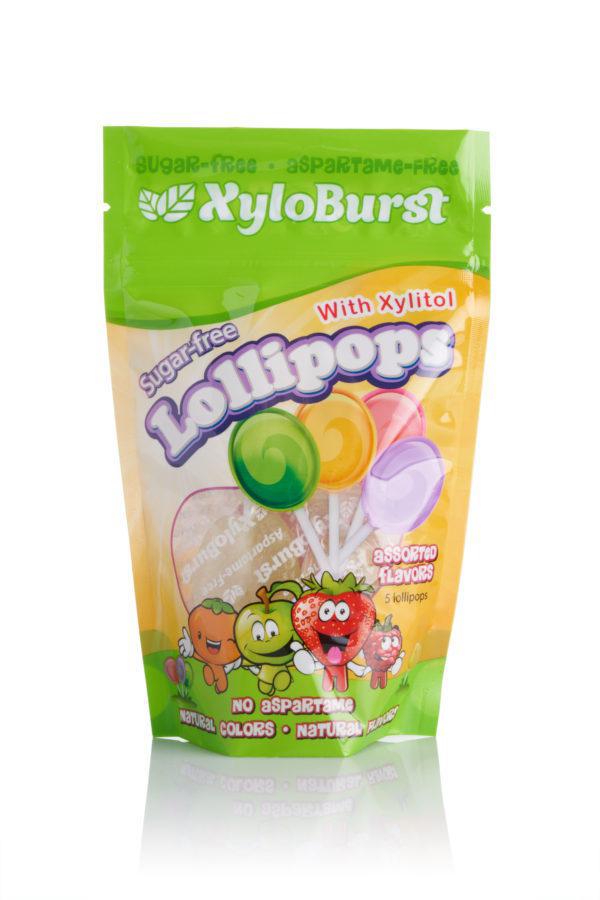 Xyloburst Sugar Free Lollipops with Xylitol - 5 Lollipops