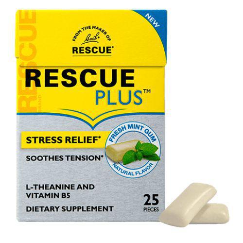 Bach Rescue Plus Stress Relief Gum 25 ct