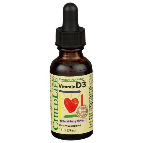 Child Life Vitamin D3 Drops, Berry - 1 oz