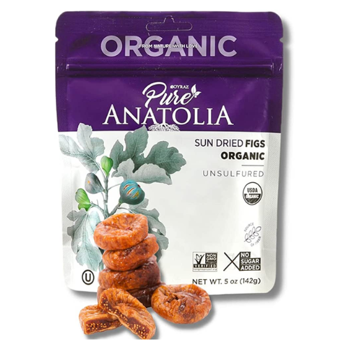 Pure Anatolia Organic Sun Dried Figs Unsulfured 5 oz