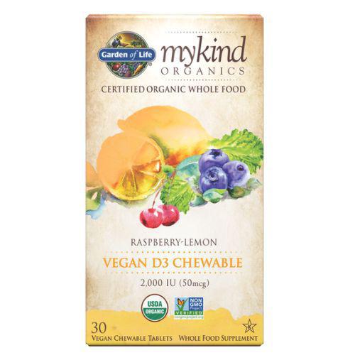 mykind Vitamin D3 Raspberry Lemon Chewable - 30 Chewable Tablet