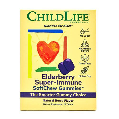 Child Life Elderberry Super-Immune SoftChew Gummies Berry 27 ct