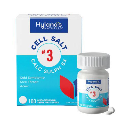 Cell Salts #3 Calc Sulph 6X 100 Tablets